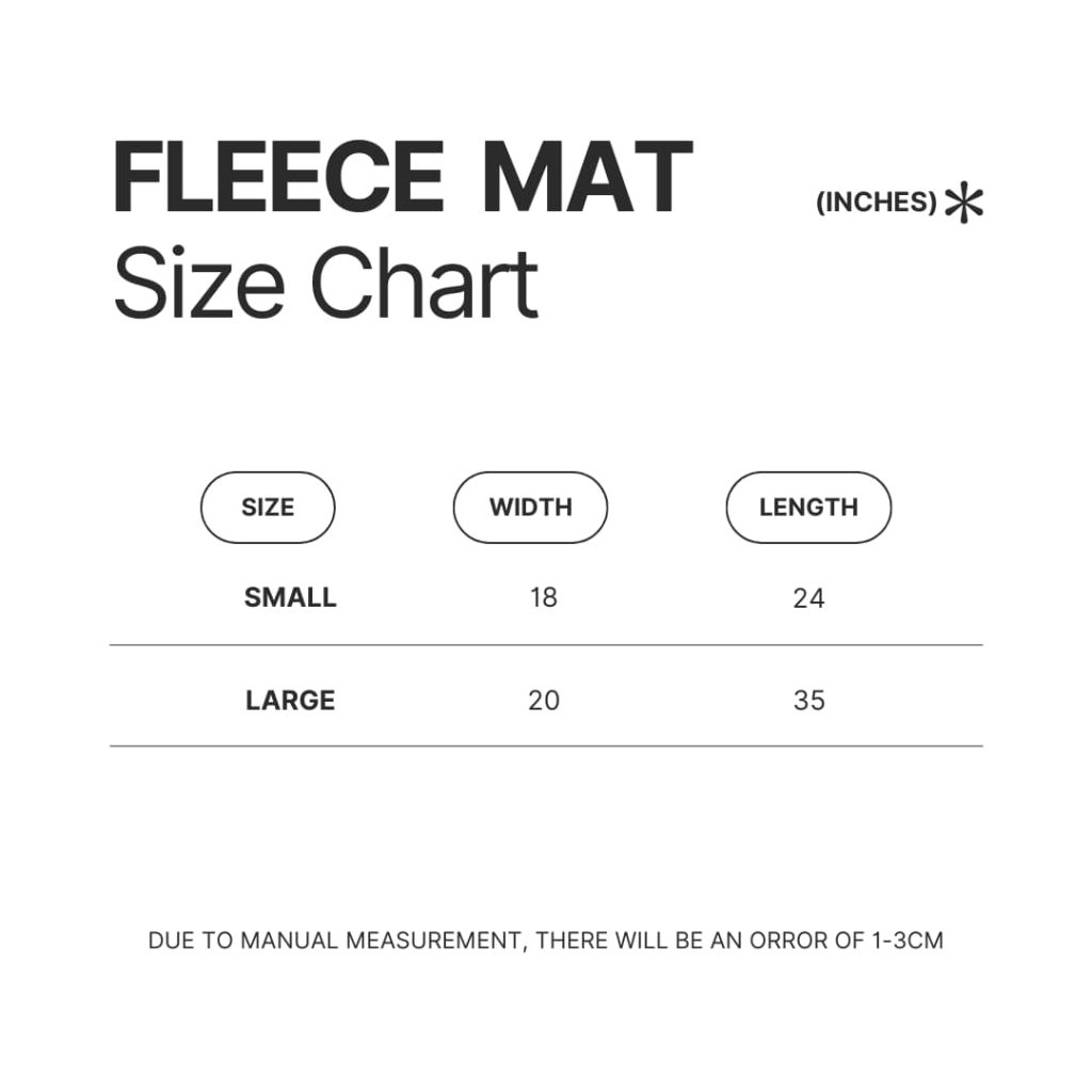 Fleece Mat Size Chart - Chihuahua Stuff