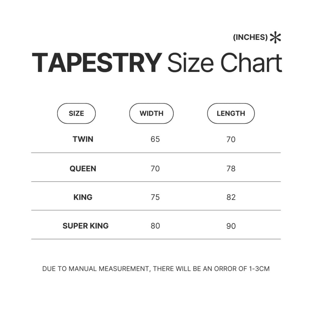 Tapestry Size Chart - Chihuahua Stuff