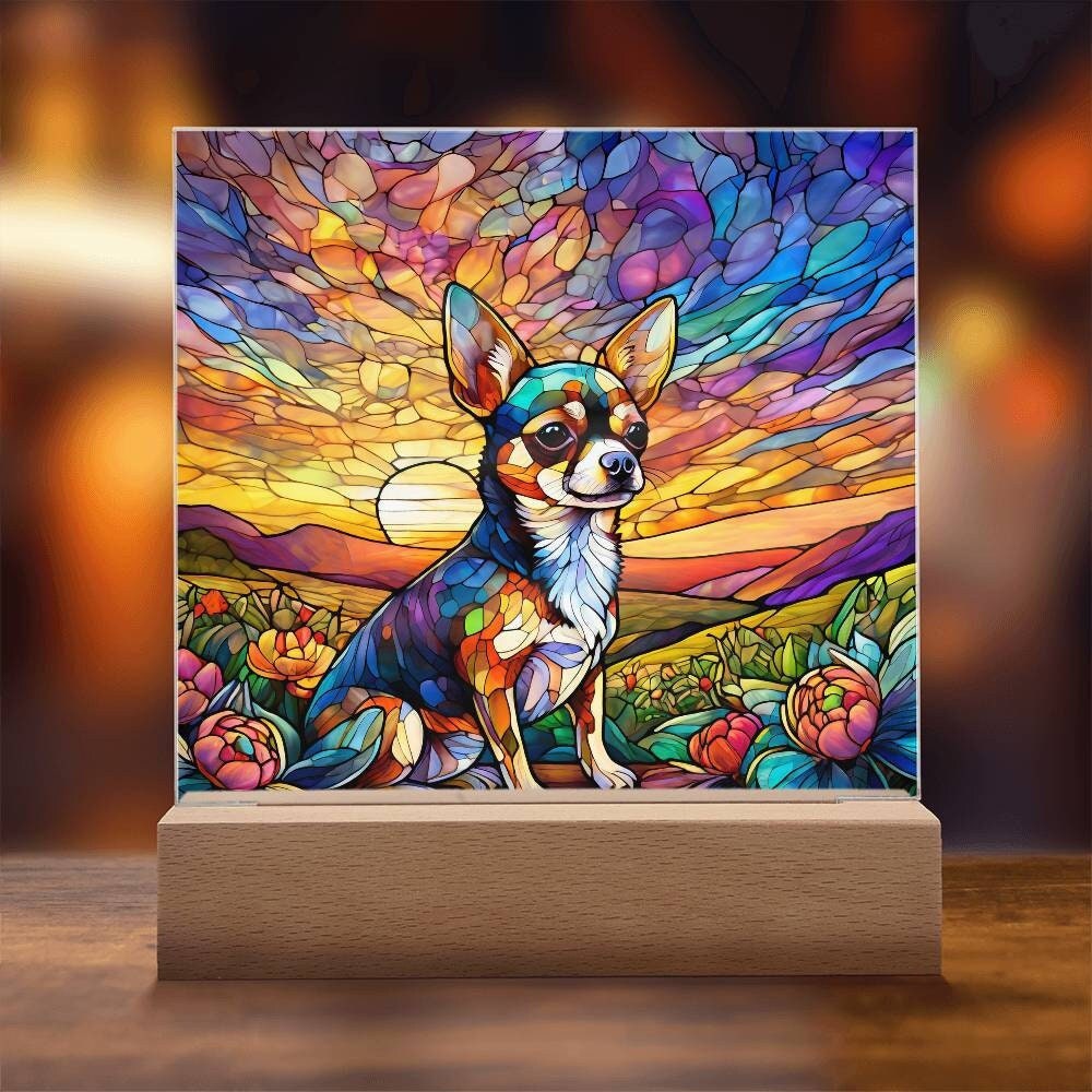 Chihuahua Dog Memoirial Night Light