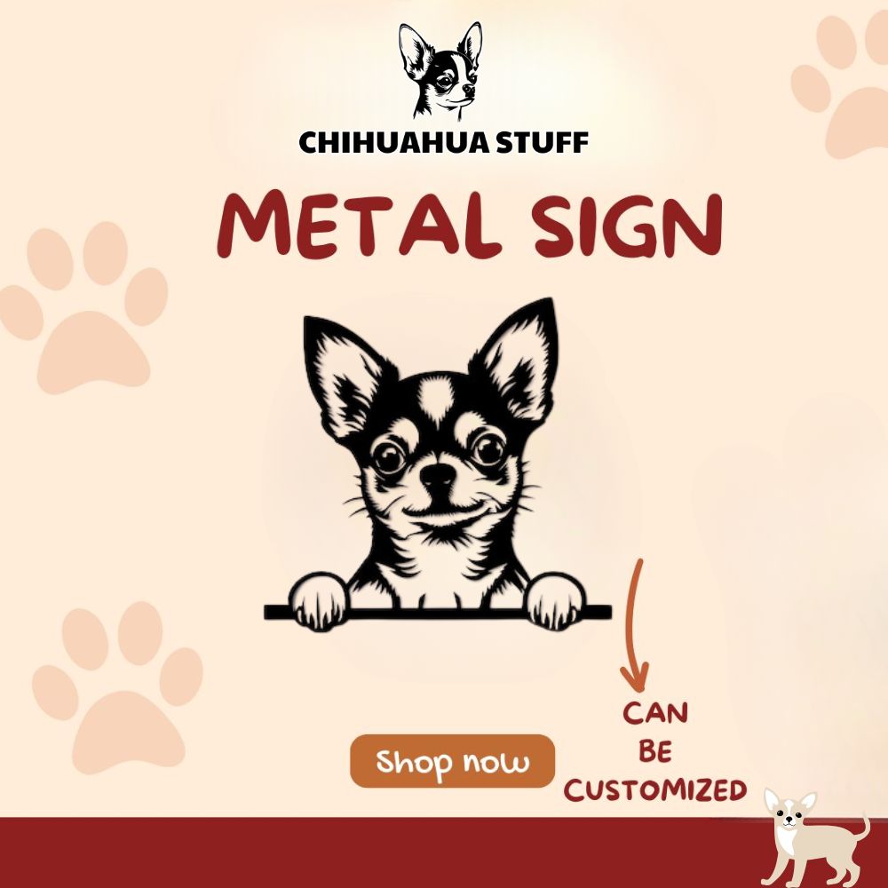 Personalized Chihuahua Metal Sign