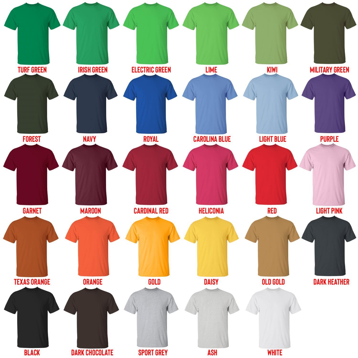 t shirt color chart - Chihuahua Stuff